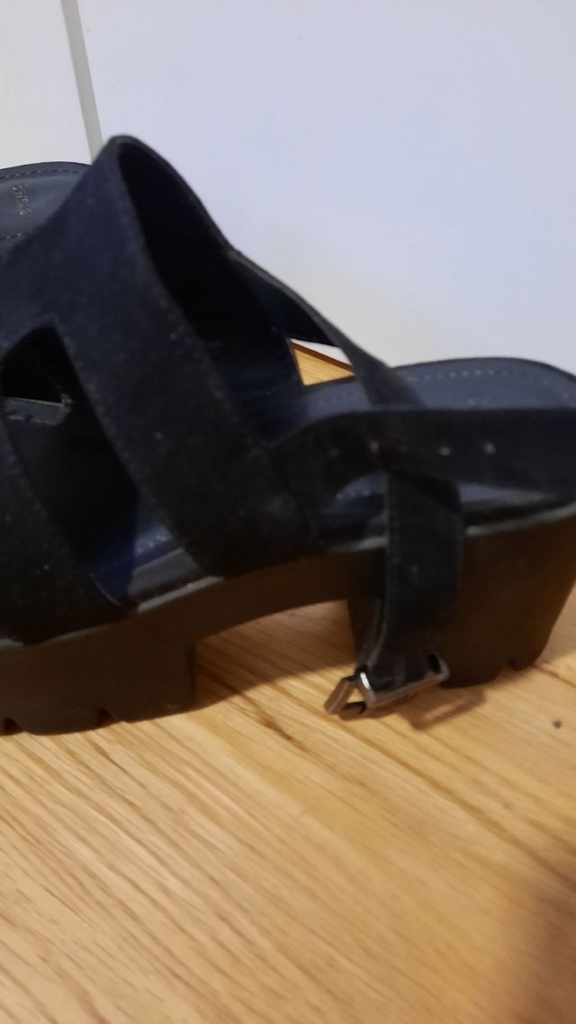 Sandalias de plataforma negras