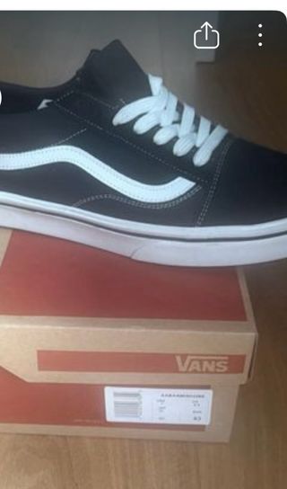 Zapatillas Vans Negras Talla 43
