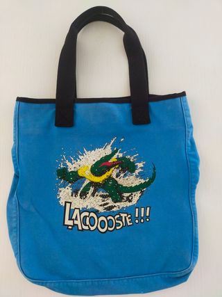 Borsa Lacoste Blu con Coccodrillo