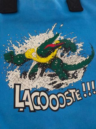 Borsa Lacoste Blu con Coccodrillo