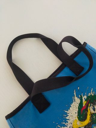 Borsa Lacoste Blu con Coccodrillo