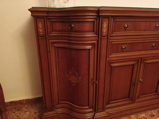 Mesa de comedor, sillas, sofá, mueble