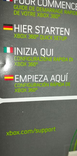 Manuales y extras Xbox 360
