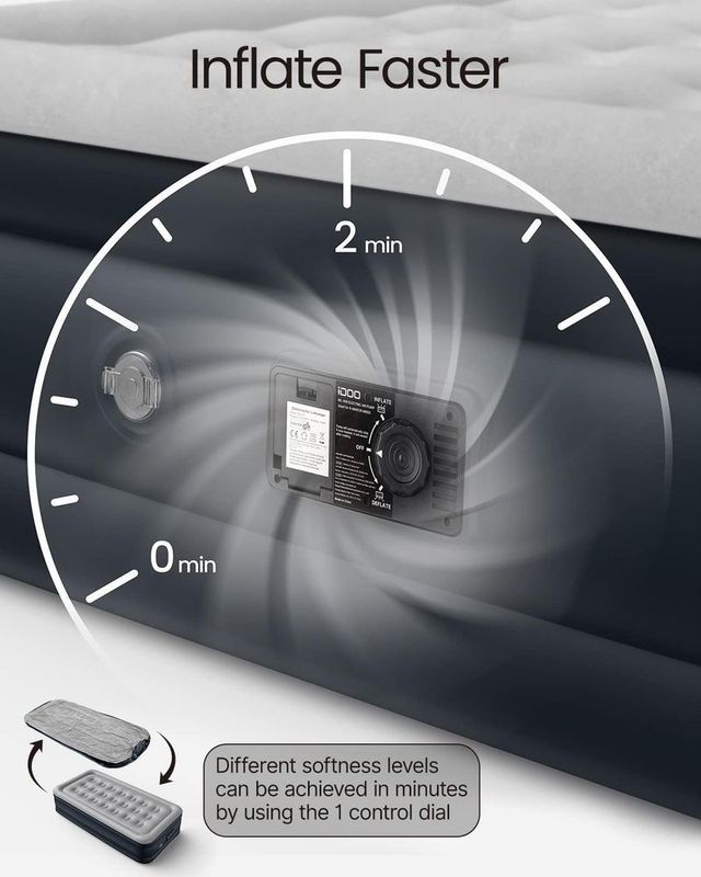 IDOO Cama Inflável 193x137x46cm