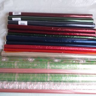Lote papeles celofán varios colores.