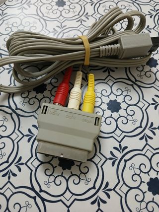 Adaptador Cable Wii AV a SCART