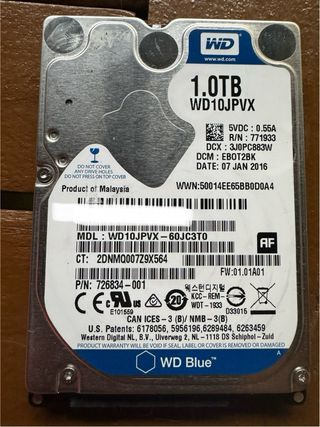 Disco Duro WD 1TB WD Blue