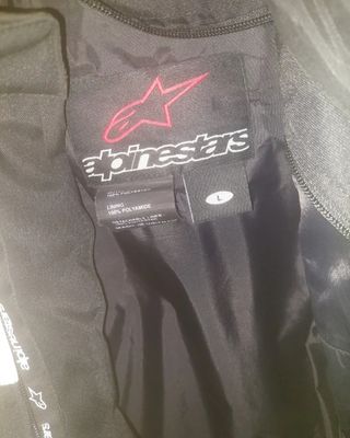 Chaqueta Moto Alpinestars Negra y Blanca talla L