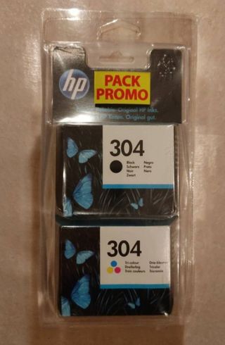 Pack 2 Cartuchos HP 304 Negro y Tricolor Originale