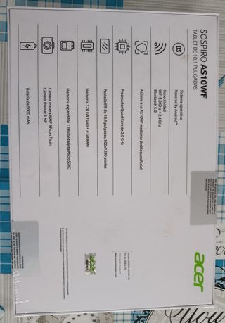Tablet Acer Sospiro AS10WF 10.1 Android