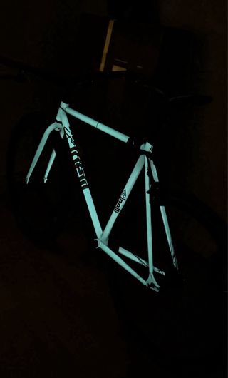 Bici Fixie Rosa Fluorescente Talla M