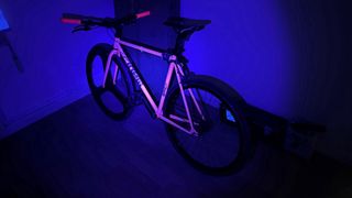 Bici Fixie Rosa Fluorescente Talla M