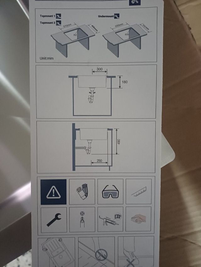 Fregadero de acero inoxidable