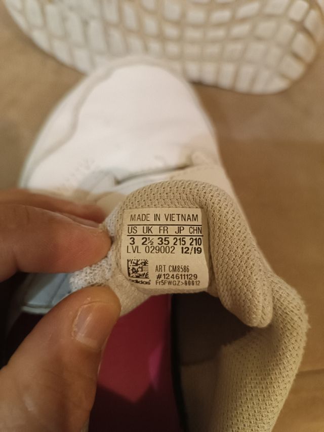 Zapatillas Adidas Velcro Niña Número 35.