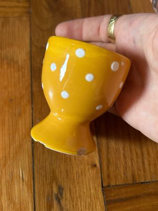 Tre portauova ceramica