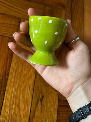 Tre portauova ceramica