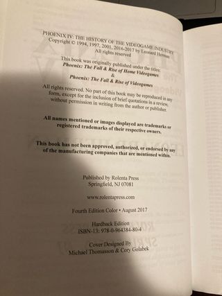 Libro Phoenix IV The history of videogame insustry