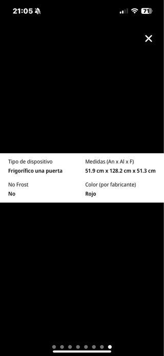 Frigorífico Hisense Rojo 128cm