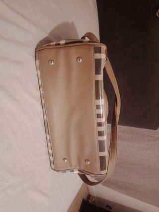 Bolso de mano a cuadros