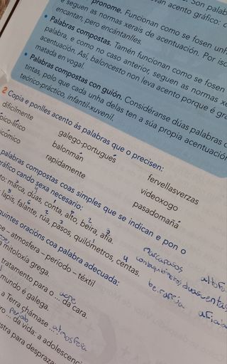 3 libros de Lingua Galega 6to primaria