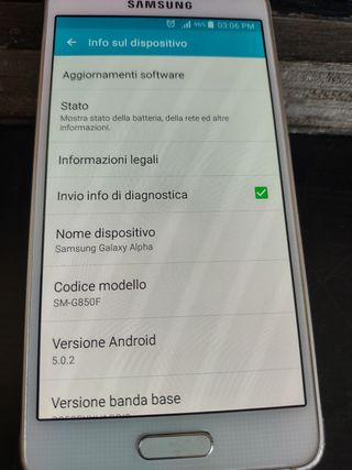 Samsung Galaxy Alpha Bianco