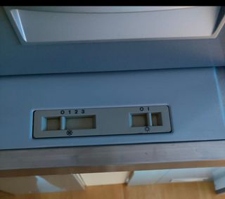 5 Muebles Altos Cocina Gris y campana balay