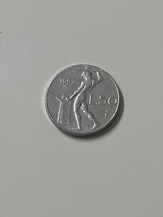 Moneta 50 Lire 1993