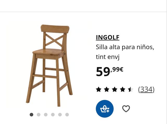Silla alta de madera , taburete