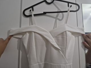 Vestido blanco sencillo de novia