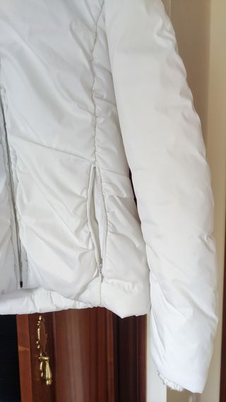 Plumífero Zara Blanco Talla M