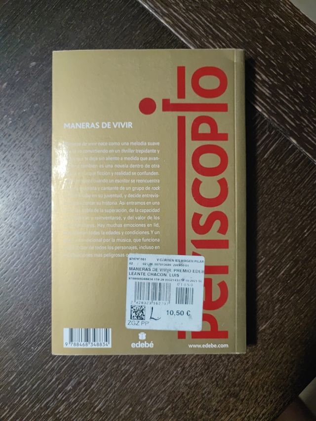 MANERAS DE VIVIR: Premio EDEBÉ de Literatura Ju...