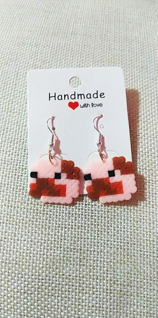 Pendientes perrito pug artesanales
