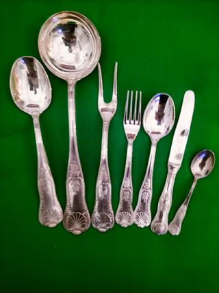 Servizio posate 12 pz bagnato in argento