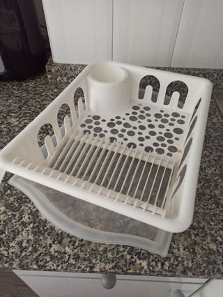 Escurridor de platos doble bandeja