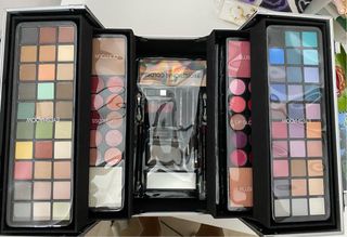 Maletín de Maquillaje Rosa y Plateado