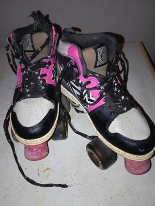 Patines Oxelo rosas y negros
