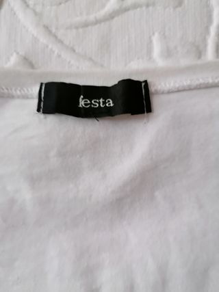 Camiseta Festa con perro de lentejuelas