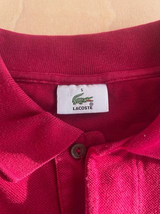 Polo Lacoste Vintage Rojo