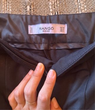 Pantalones Mango Negros
