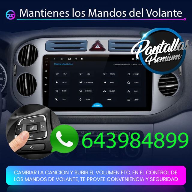 Radio pantalla CARPLAY GPS para Volkswagen Tiguan