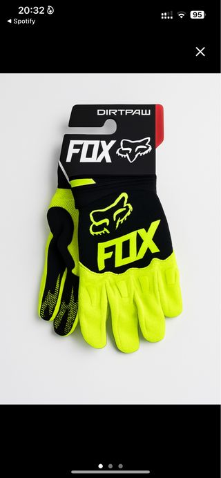 Guantes Fox Dirtpaw Negro/Amarillo