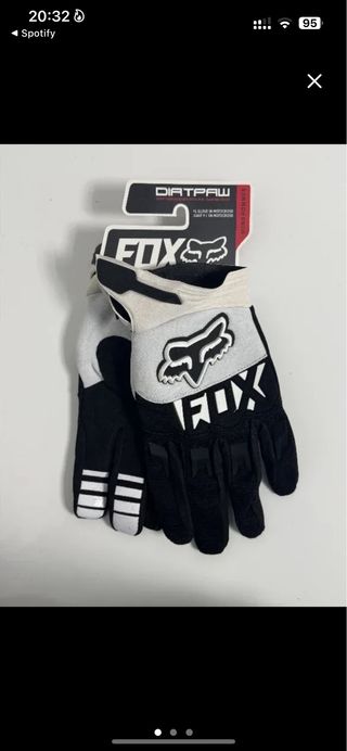 Guantes Fox Dirtpaw Negro/Amarillo