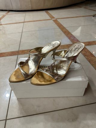 Tacchi donna oro/argento