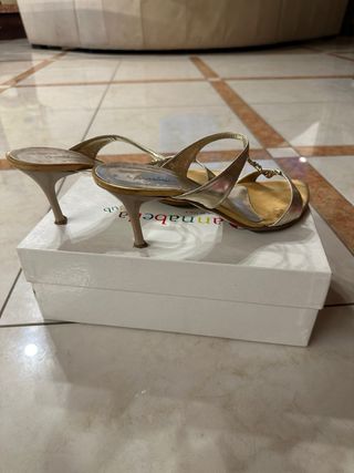 Tacchi donna oro/argento