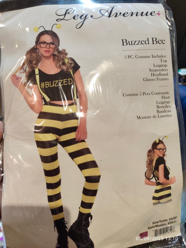 Disfraz Buzzed Bee Leg Avenue Talla XS Abejita