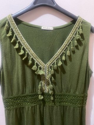 Vestido largo verde 