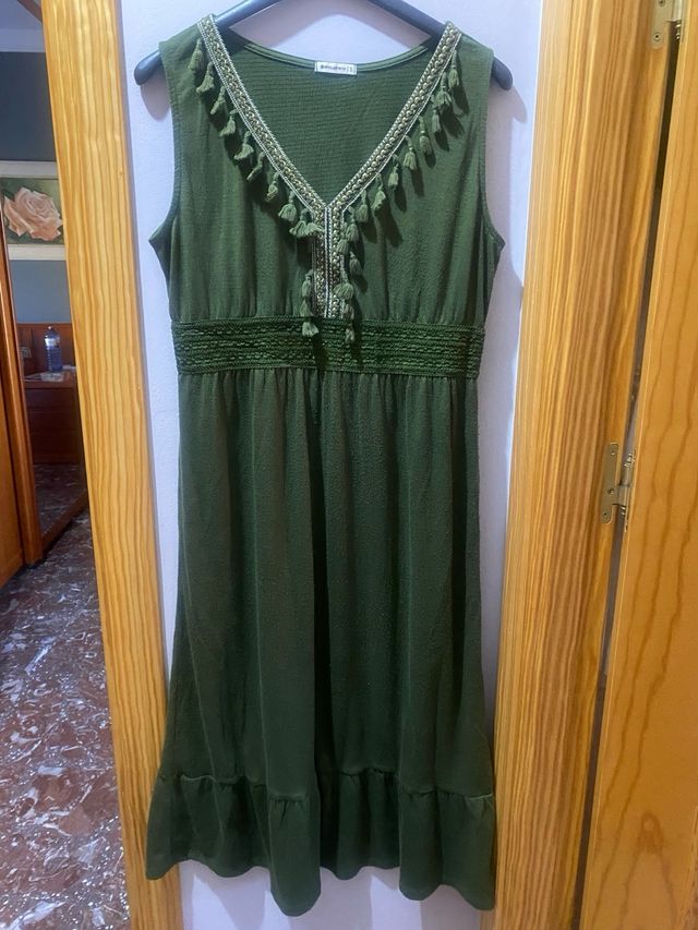 Vestido largo verde