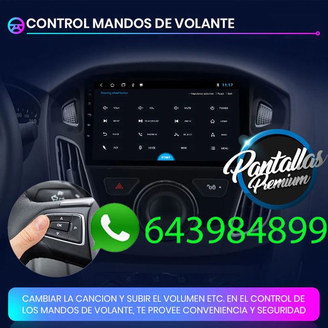Radio pantalla CARPLAY GPS para Ford Focus 3