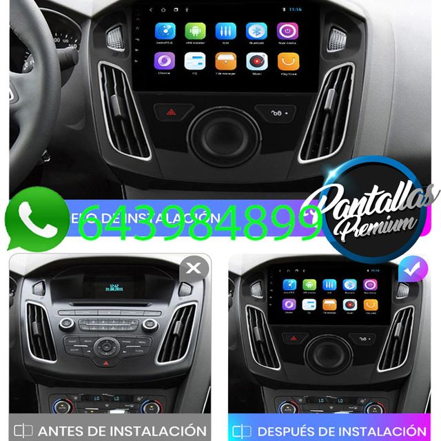 Radio pantalla CARPLAY GPS para Ford Focus 3