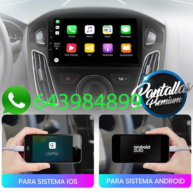 Radio pantalla CARPLAY GPS para Ford Focus 3